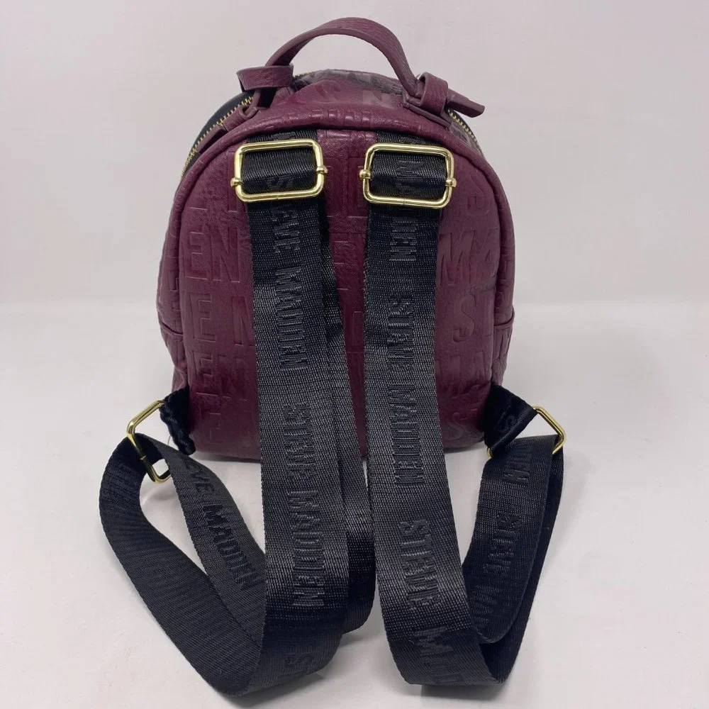 Steve Madden burgundy backpack